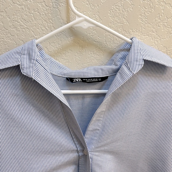 Brand New ZARA Oversized Striped Shirt - Size XS But Will Fit Medium - Picture 7 of 9